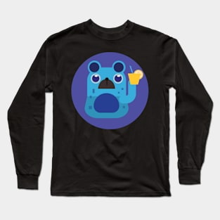 Bear with Mojito Long Sleeve T-Shirt